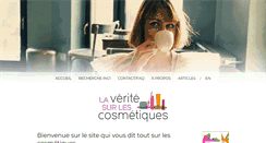 Desktop Screenshot of laveritesurlescosmetiques.com