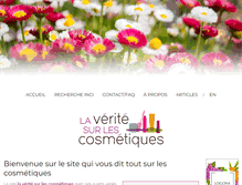 Tablet Screenshot of laveritesurlescosmetiques.com